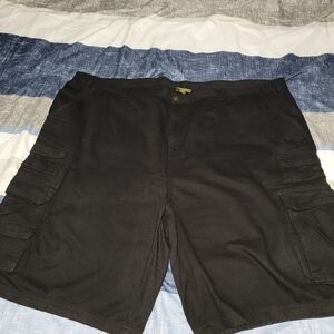 Boulder Creek Trading Company Chino Cargo Shorts- Men's Big & Tall Sz 54 Blk